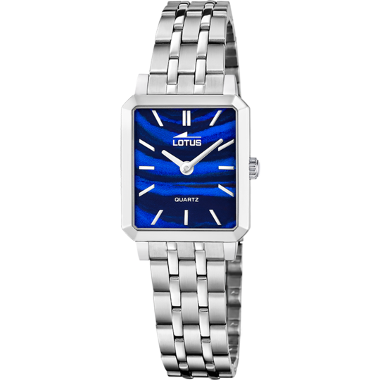 Montre femme Lotus 2Gether 19008/3 – cadran bleu bracelet acier – vue de trois-quarts