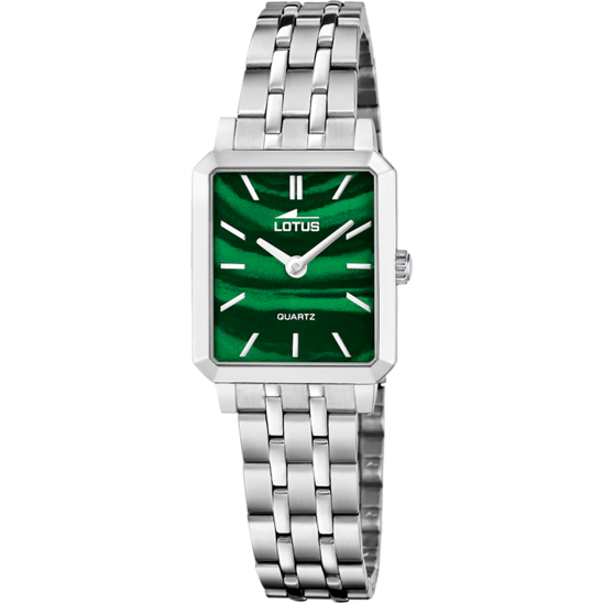 Montre femme Lotus 2Gether 19008/4 – cadran vert foncé bracelet acier – vue de face 2