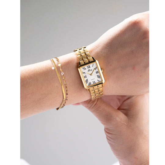 Montre femme Lotus 2Gether 19009/7 – cadran blanc bracelet acier – portée