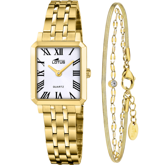 Montre femme Lotus 2Gether 19009/7 – cadran blanc bracelet acier – vue de face