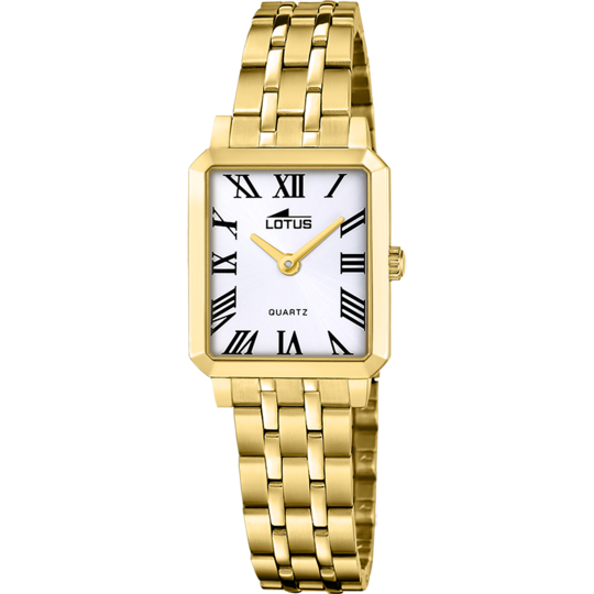Montre femme Lotus 2Gether 19009/7 – cadran blanc bracelet acier – vue de trois-quarts