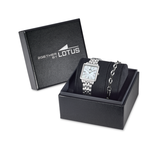 Montre femme Lotus 2Gether 19010/1 – cadran nacré bracelet acier – vue de trois-quarts 2