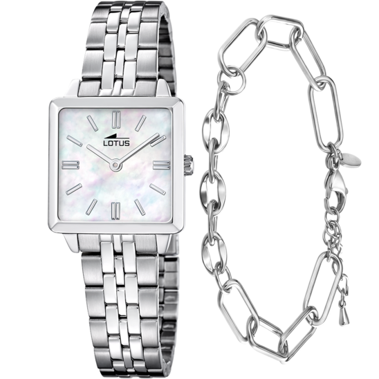 Montre femme Lotus 2Gether 19010/1 – cadran nacré bracelet acier – vue de face