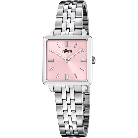 Montre femme Lotus 2Gether 19010/2 – cadran rose bracelet acier – vue de face 2