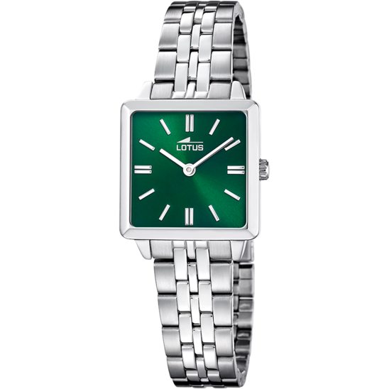 Montre femme Lotus 2Gether 19010/5 – cadran vert bracelet acier – vue de face 2