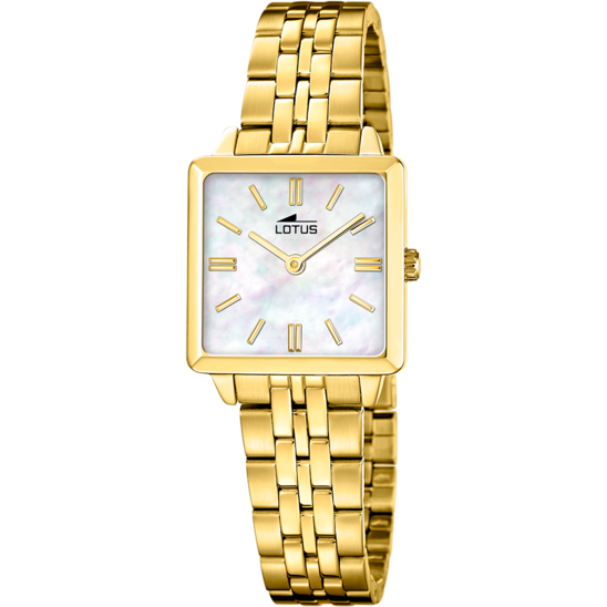 Montre femme Lotus 2Gether 19011/1 – cadran nacré bracelet acier doré – vue de face 2