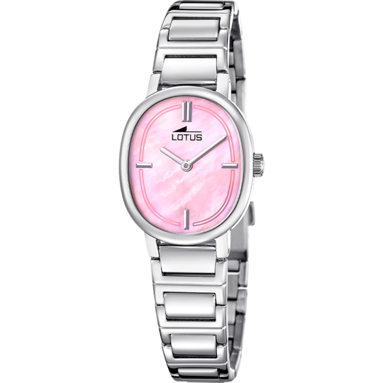 Montre femme Lotus 2Gether 19012/2 – cadran rose nacré bracelet acier – vue de trois-quarts