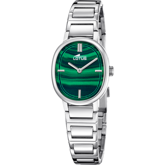 Montre femme Lotus 2Gether 19012/4 – cadran vert foncé bracelet acier – vue de trois-quarts