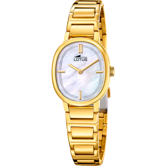 Montre femme Lotus 2Gether 19013/1 – cadran nacré bracelet acier doré – vue de trois-quarts