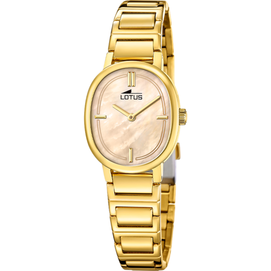 Montre femme Lotus 2Gether 19013/2 – cadran champagne bracelet acier doré – vue de face 2