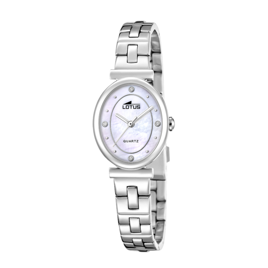 Montre femme Lotus 2Gether 19016/1 – cadran nacré bracelet acier – vue de face 2