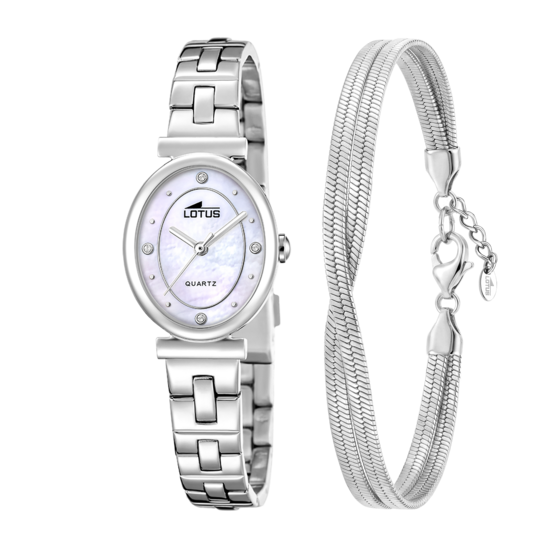 Montre femme Lotus 2Gether 19016/1 – cadran nacré bracelet acier – vue de face