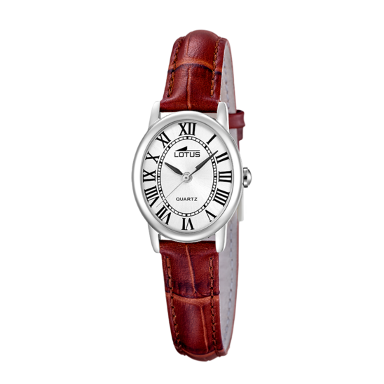 Montre femme Lotus 2Gether 19017/1 – cadran argenté bracelet cuir – vue de face