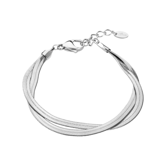 Montre femme Lotus 2Gether 19017/1 – cadran argenté bracelet cuir – vue de trois-quarts 3