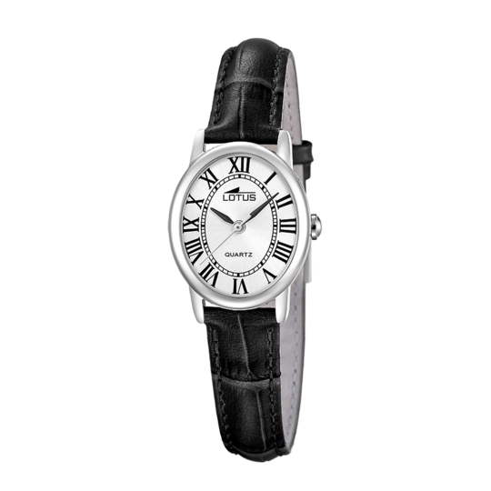 Montre femme Lotus 2Gether 19017/2 – cadran argenté bracelet cuir – vue de trois-quarts