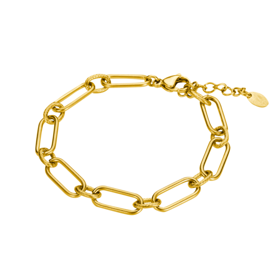 Montre femme Lotus 2Gether 19021/4 – cadran blanc bracelet acier doré – vue de trois-quarts 3
