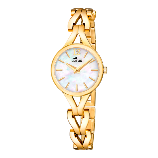 Montre femme Lotus Old Money 19023/1 – cadran blanc bracelet acier – vue de face