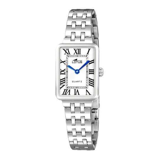 Montre femme Lotus 2Gether 19032/1 – cadran blanc bracelet acier – vue de trois-quarts