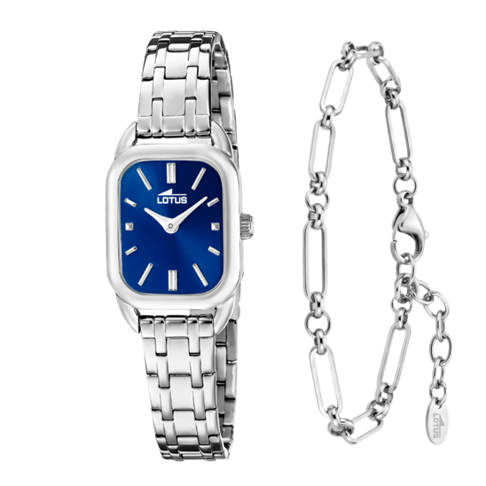 Montre femme Lotus 2Gether 19039/4 – cadran bleu bracelet acier – vue de face