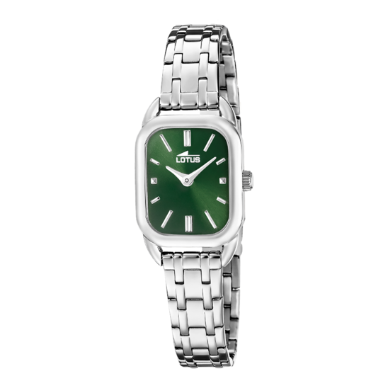 Montre femme Lotus 2Gether 19039/5 – cadran vert bracelet acier – vue de face 2