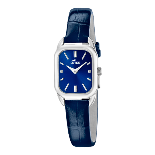 Montre femme Lotus 2Gether 19040/3 – cadran bleu bracelet cuir – vue de trois-quarts