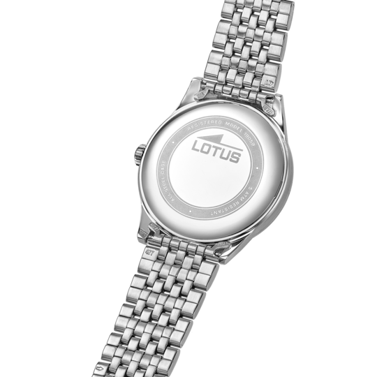 Montre femme Lotus Classic Steel 19058/4 – cadran vert bracelet acier – vue de trois-quarts 2