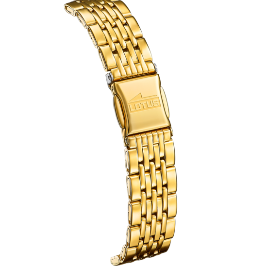 Montre femme Lotus Classic Steel 19059/2 – cadran doré bracelet acier – vue de dos
