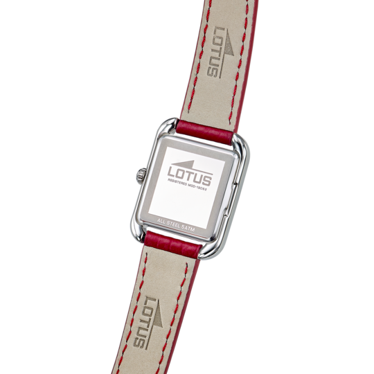 Montre femme Lotus Old Money 19062/1 – cadran argenté bracelet cuir – vue de trois-quarts 2