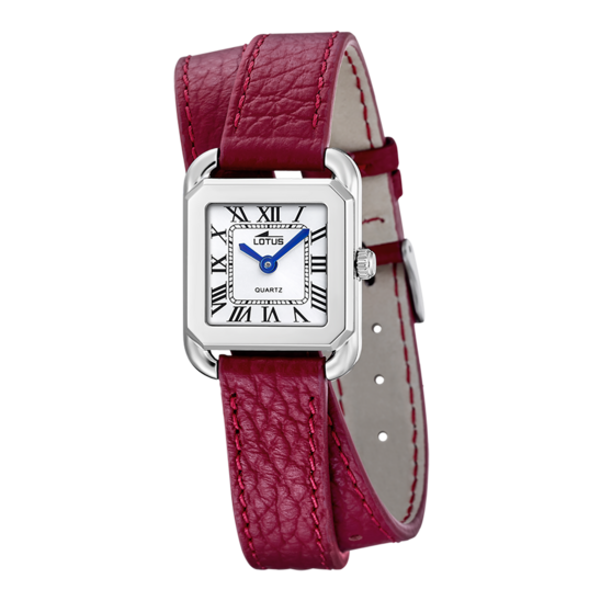Montre femme Lotus Old Money 19062/1 – cadran argenté bracelet cuir – vue de face