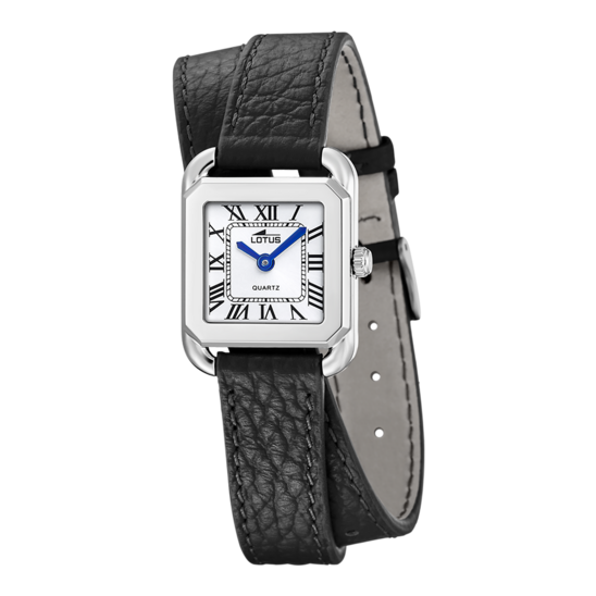 Montre femme Lotus Old Money 19062/2 – cadran argenté bracelet cuir – vue de face