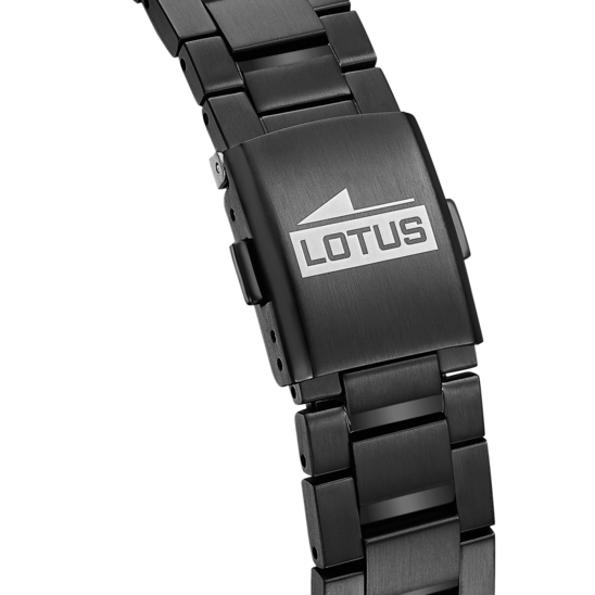 Montre homme Lotus Automatic 19063/1 – cadran noir bracelet acier – vue de dos