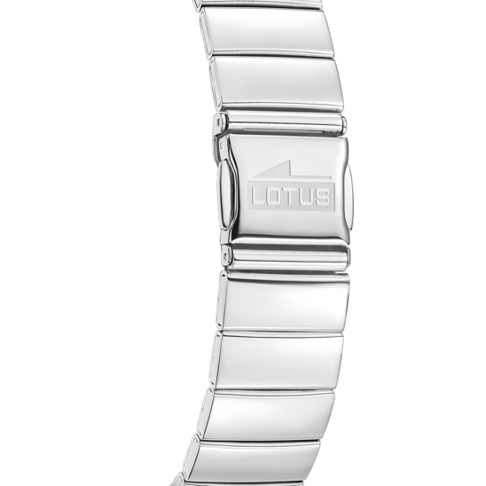 Montre homme Lotus Square Series 19076/1 – cadran blanc bracelet acier – vue de dos