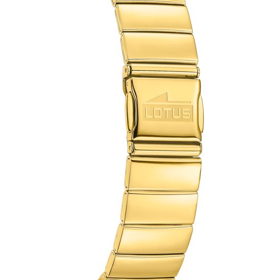 Montre homme Lotus Square Series 19077/1 – cadran blanc bracelet acier – vue de dos