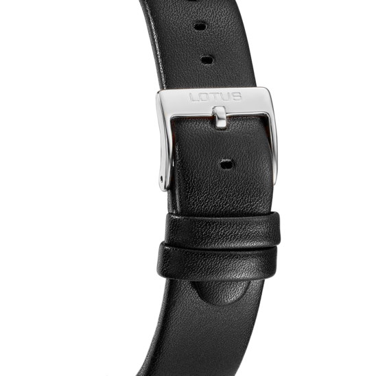 Montre homme Lotus Square Series 19078/1 – cadran argenté bracelet cuir – vue de dos