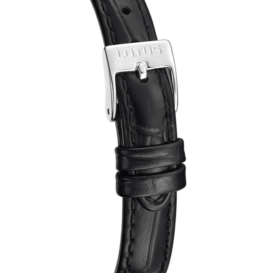 Montre femme Lotus Square Series 19082/1 – cadran argenté bracelet cuir – vue de dos