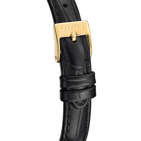 Montre femme Lotus Square Series 19083/1 – cadran argenté bracelet cuir – vue de dos