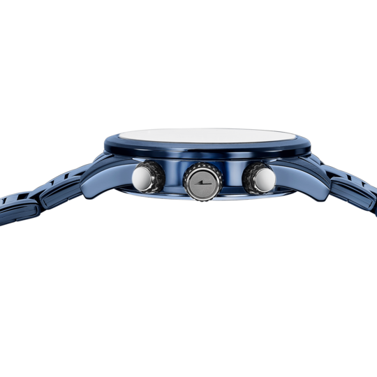 Montre homme Lotus Pulse 19086/1 – cadran bleu bracelet acier – vue de trois-quarts