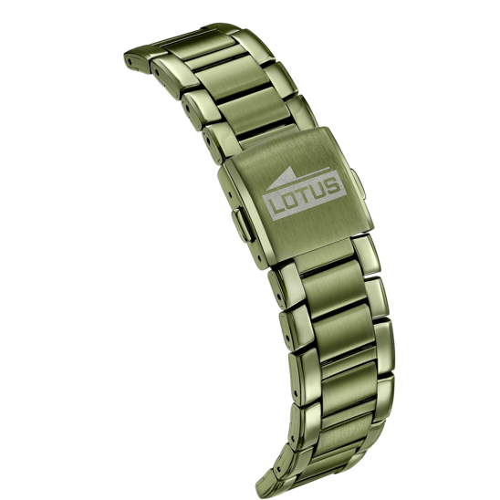 Montre homme Lotus Pulse 19090/2 – cadran marron bracelet acier – vue de dos