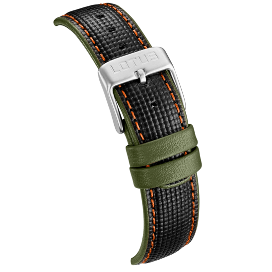 Montre homme Lotus Pulse 19091/3 – cadran vert bracelet cuir – vue de dos