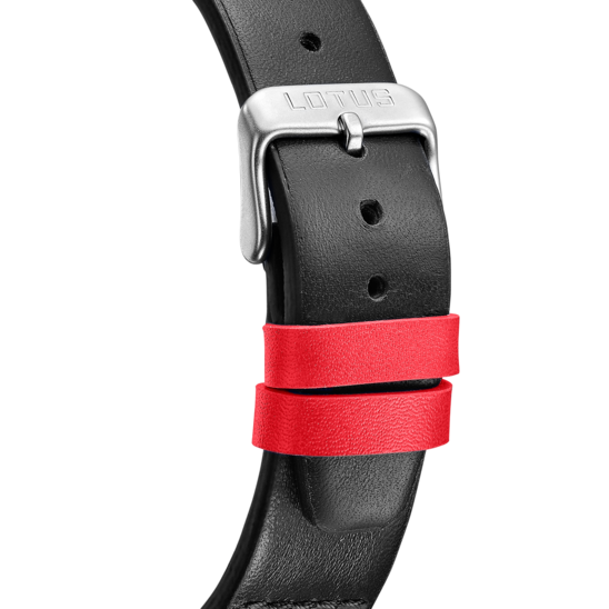 Montre homme Lotus Pulse 19096/2 – cadran noir bracelet cuir – vue de dos