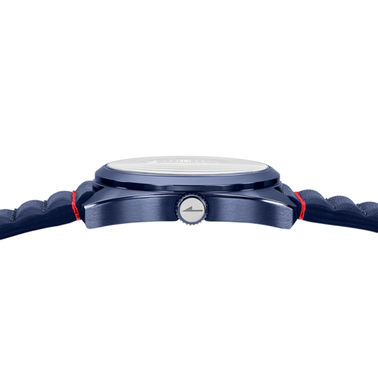 Montre homme Lotus Pulse 19097/1 – cadran bleu bracelet cuir – vue de trois-quarts 2