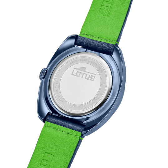 Montre homme Lotus Pulse 19097/2 – cadran bleu bracelet cuir – vue de trois-quarts