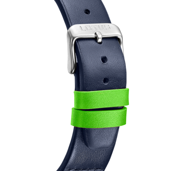Montre homme Lotus Pulse 19097/2 – cadran bleu bracelet cuir – vue de dos
