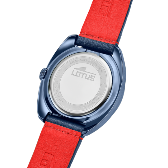 Montre homme Lotus Pulse 19097/3 – cadran bleu bracelet cuir – vue de trois-quarts