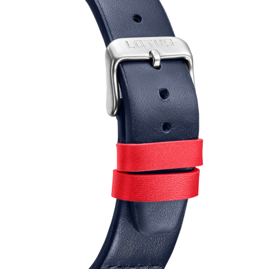 Montre homme Lotus Pulse 19097/3 – cadran bleu bracelet cuir – vue de dos