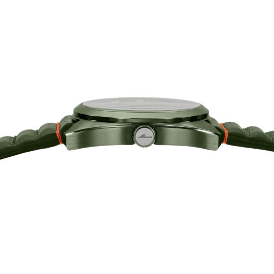 Montre homme Lotus Pulse 19098/1 – cadran vert bracelet cuir – vue de trois-quarts 2