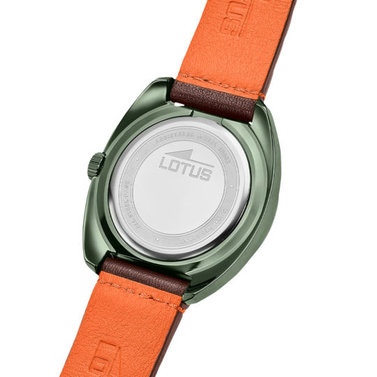Montre homme Lotus Pulse 19098/2 – cadran marron bracelet cuir – vue de trois-quarts