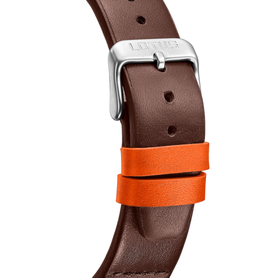 Montre homme Lotus Pulse 19098/2 – cadran marron bracelet cuir – vue de dos