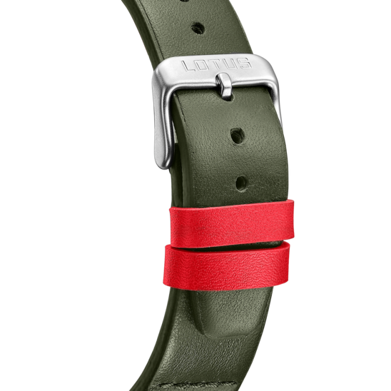 Montre homme Lotus Pulse 19098/3 – cadran vert bracelet cuir – vue de dos