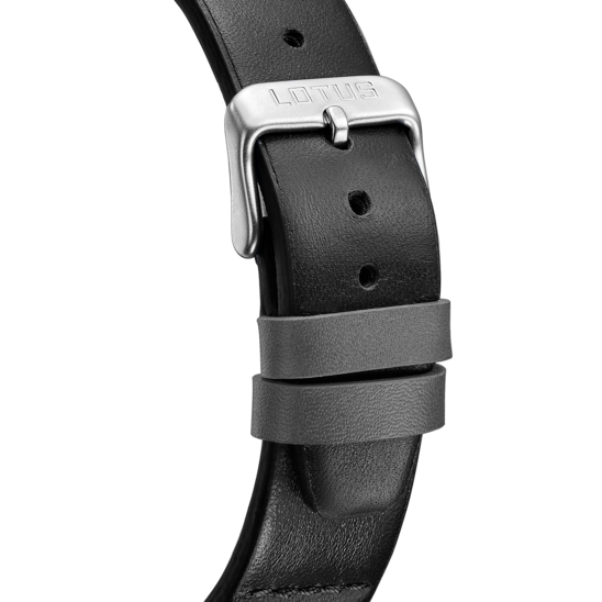Montre homme Lotus Pulse 19099/1 – cadran noir bracelet cuir – vue de dos